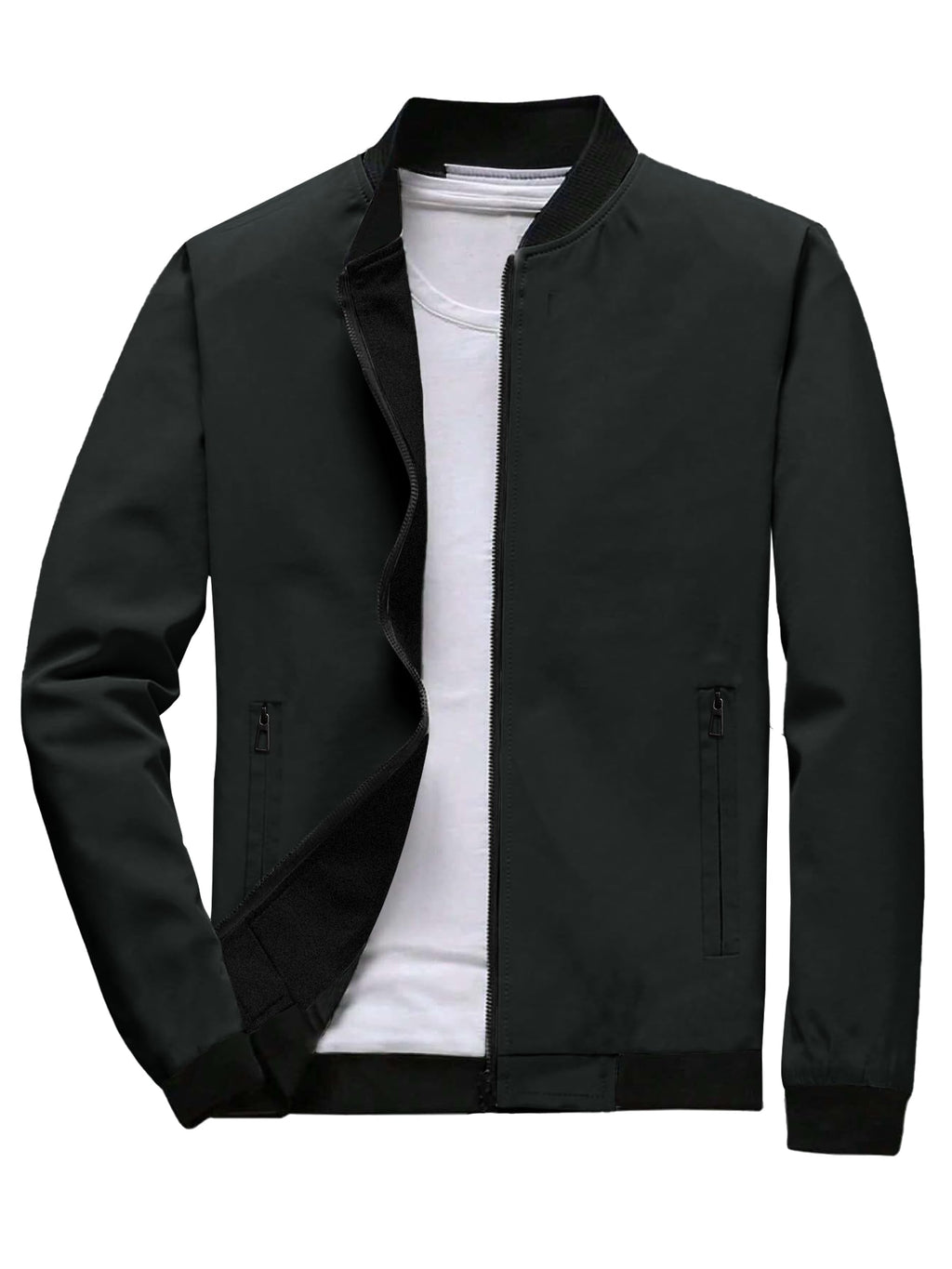 Noble Monk Bomber Jacket For Men | Mens Quilted Standard Length Jacket | Full Sleeve Mens Jacket