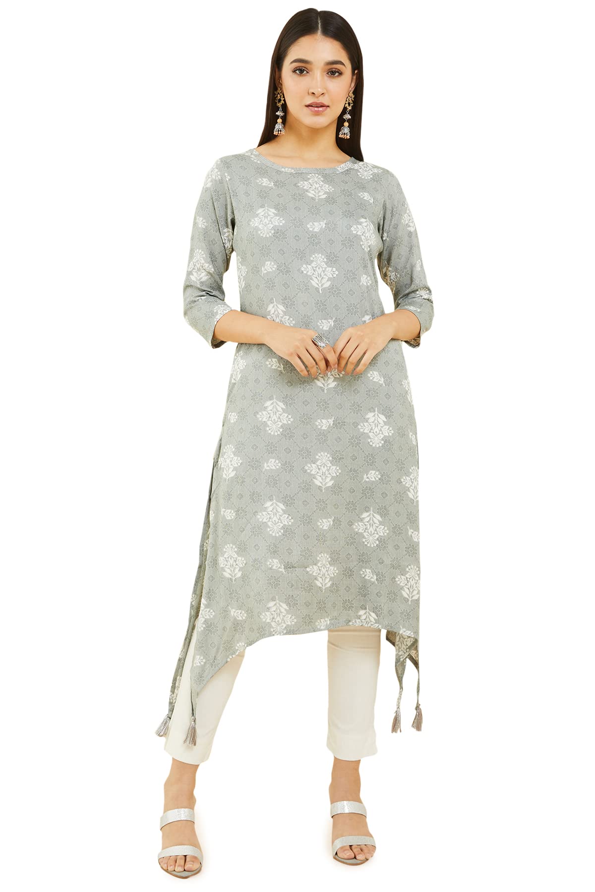 Soch Women Rayon Printed Kurta