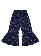 A.T.U.N. (ALL THINGS UBER NICE) Girls High Rise Regular Elasticated Waistband Casual Ruffle Pants