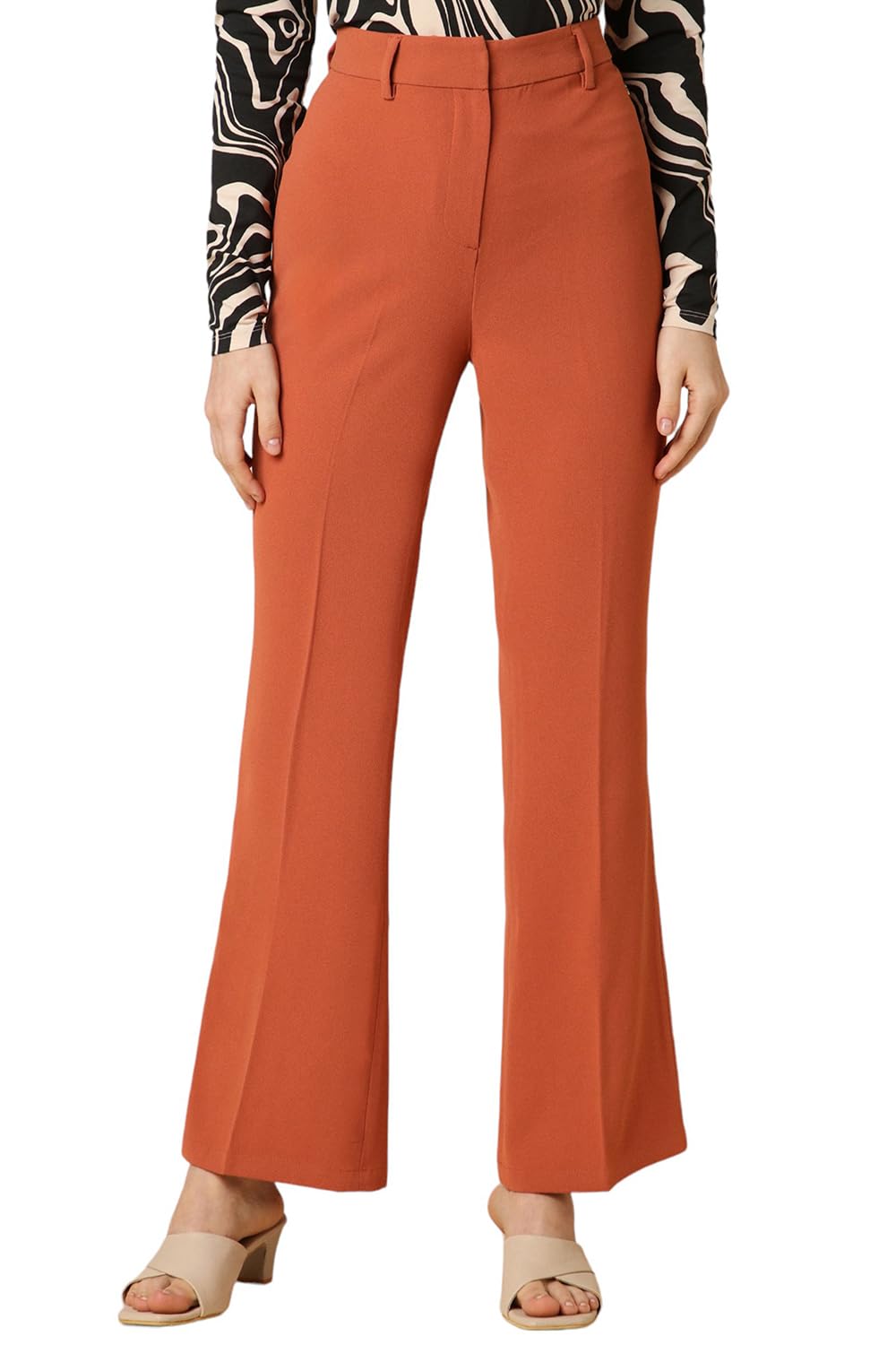 Allen Solly Women Regular Fit Solid Casual Party Pants