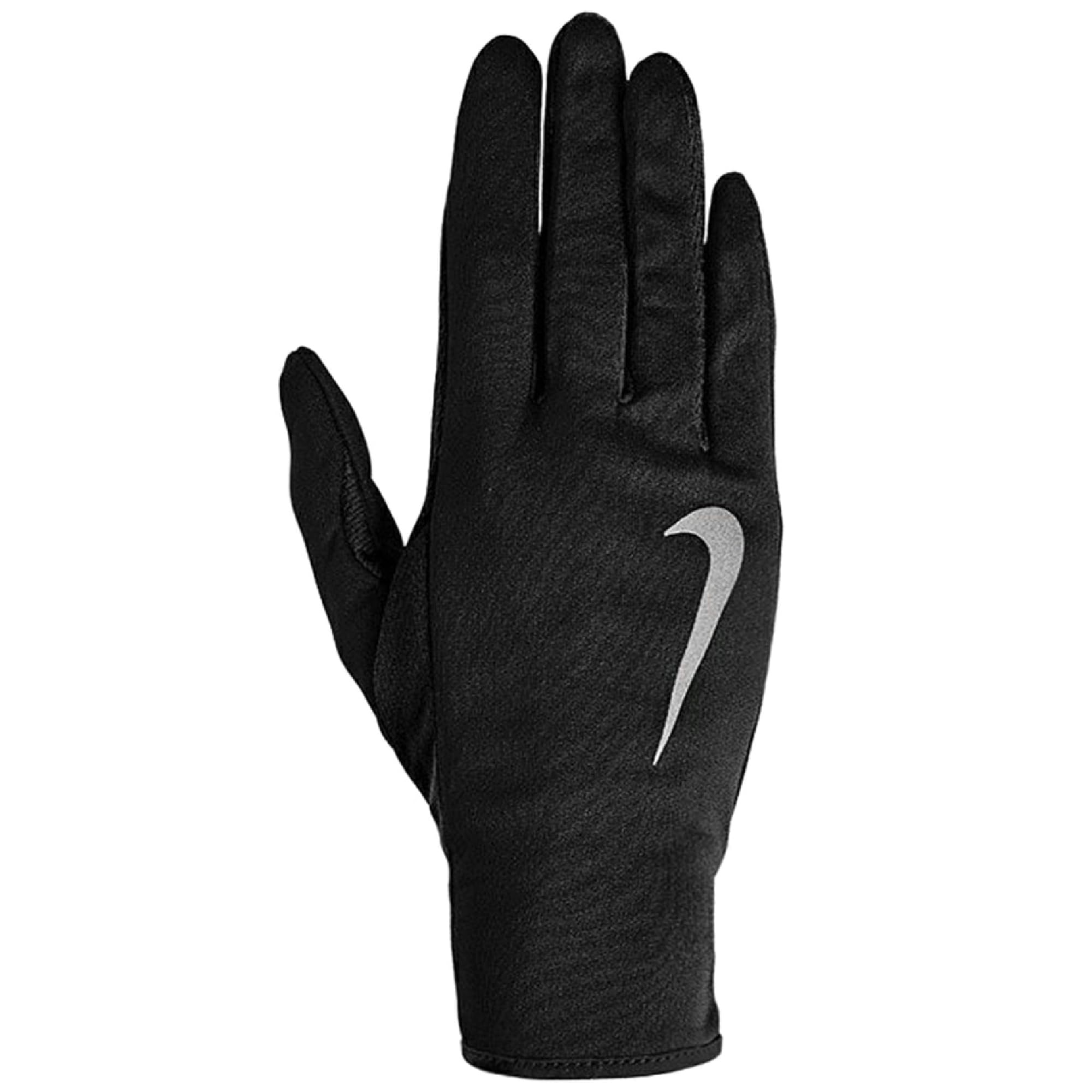 Nike Mens Run Dry Hat and Gloves Set Black/Black/Silver L/XL