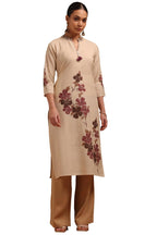 Soch Women Cotton Flex Floral Print Kurta with Thread Work