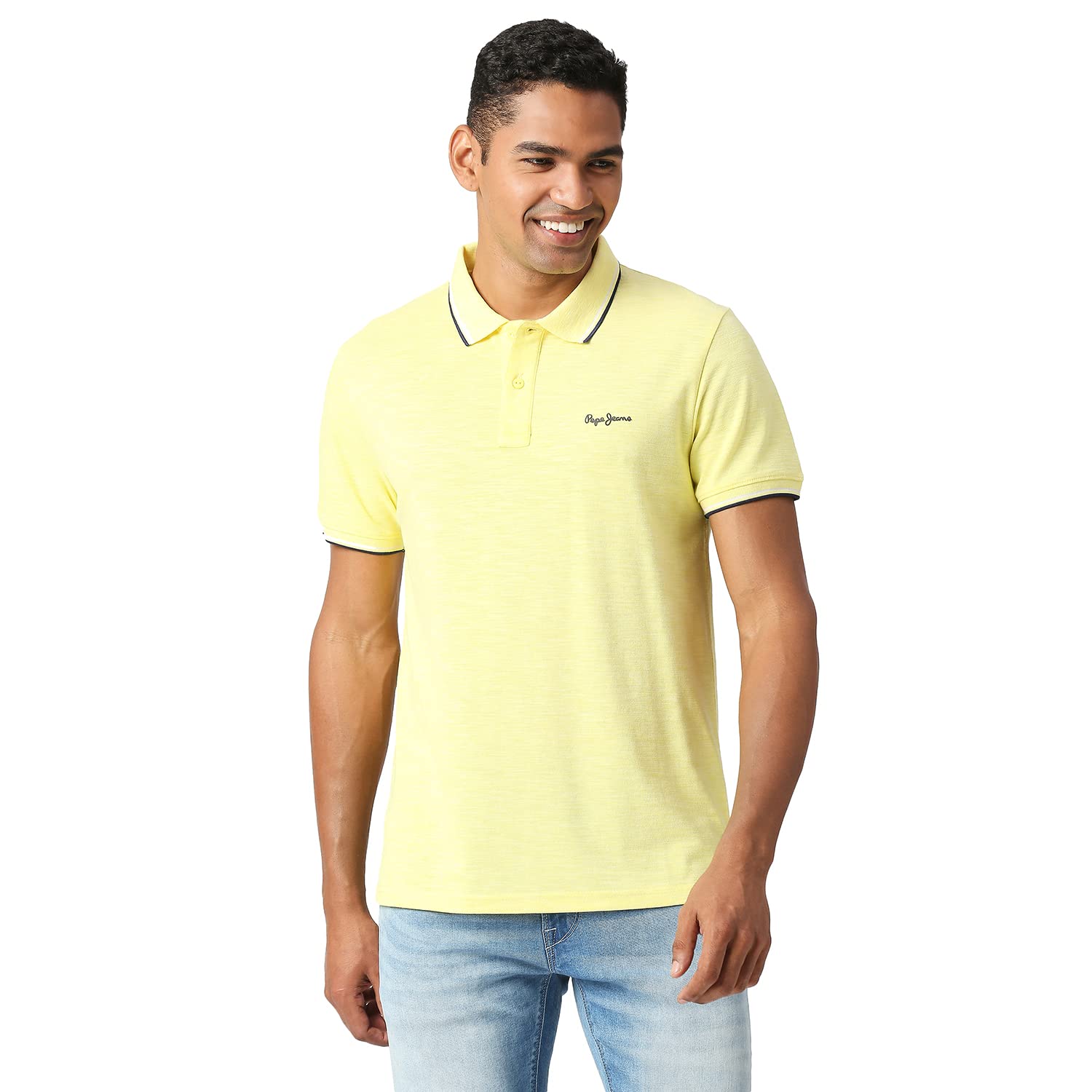 Pepe Jeans MenS Regular Fit T-Shirt (Pm542032043M_Yellow
