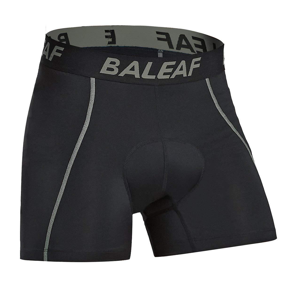 BALEAF Mens cycling Underwear with Padding 3D Padded Bike Shorts MTB Liner cycle Bicycle clothing Accessories gray XL