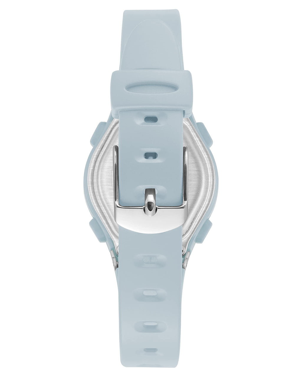 Armitron Sport Women's Digital Chronograph Resin Strap Watch, 45/7012,Light Blue/Silver
