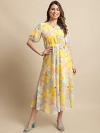 Tee Projekt Women Lemon Zest Floral Maxi Dress