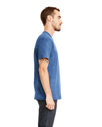 Next Level Men's Sueded Crew L HTHR COOL BLUE