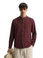 The Indian Garage Co Mens Relaxed Fit Textured Mandarin Collar Long Sleeves Resort Sweater