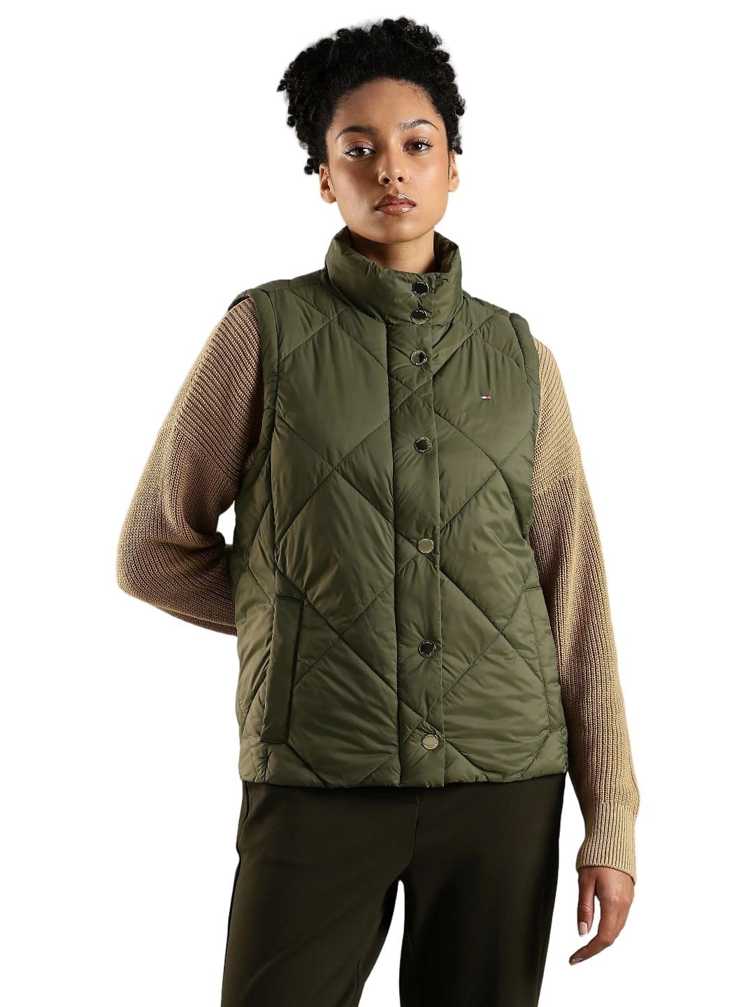 Regular Fit Polyamide HighNeck Puffer Jacket