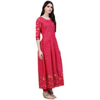 Stylum WomenS Checkered Rayon Kurta Dupatta Set