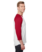 Unisex Premium Blend Ring-Spun 34 Sleeve Raglan T-Shirt - WHITE cHAR HTHR - 3XL(D0102H7M0AX)