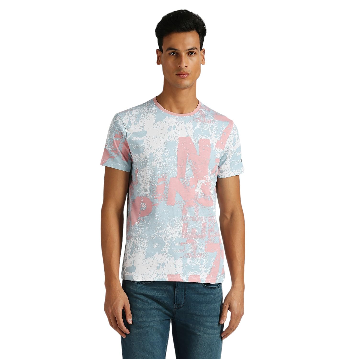 Pepe Jeans MenS Slim Fit T-Shirt (Pm509528_Ash Rose Pink