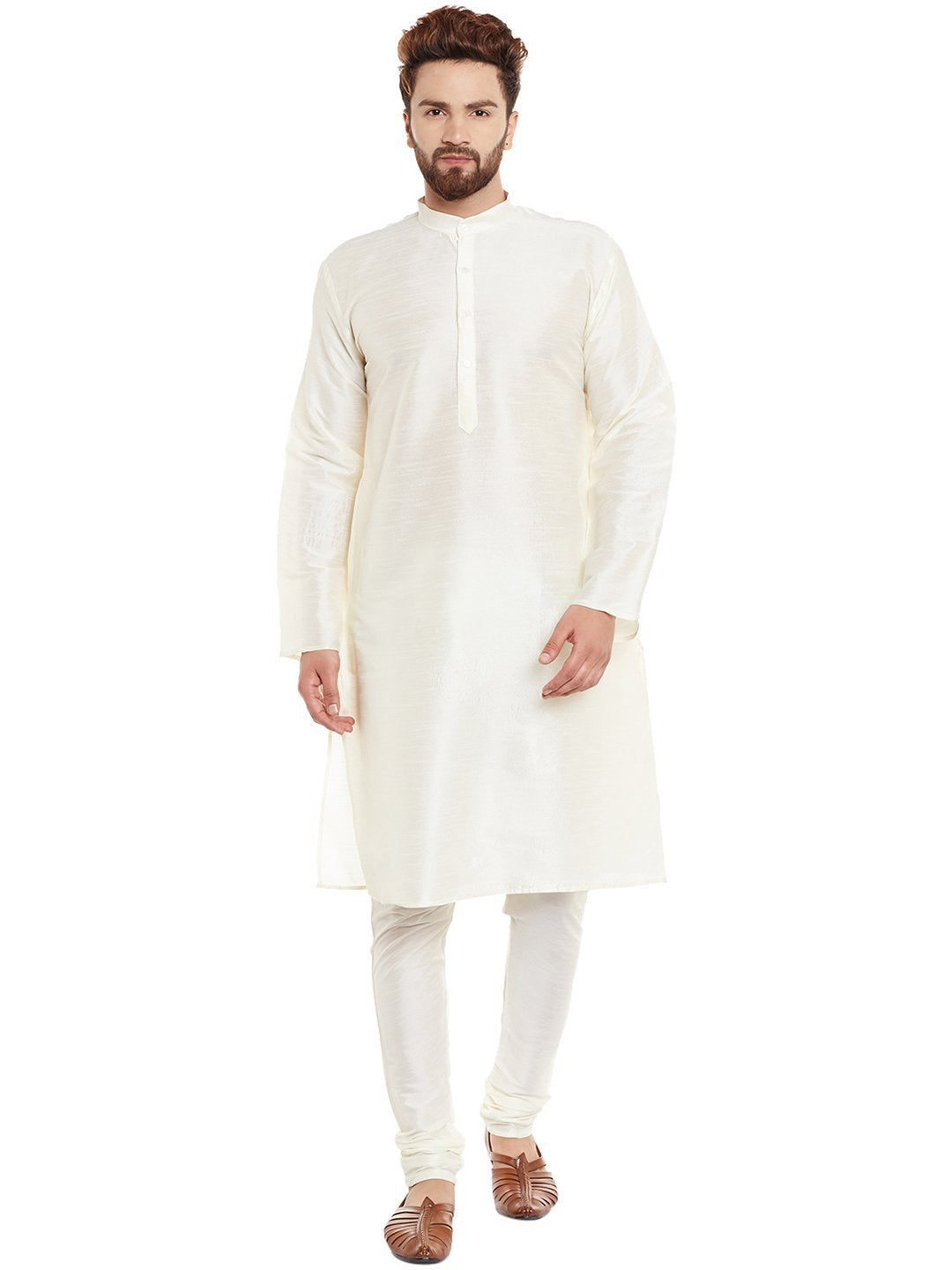 SOJANYA (Since 1958 Mens Dupion Silk Kurta & Churidaar Pyjama