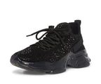 Steve Madden Women's Maxima Sneaker, Black, 8