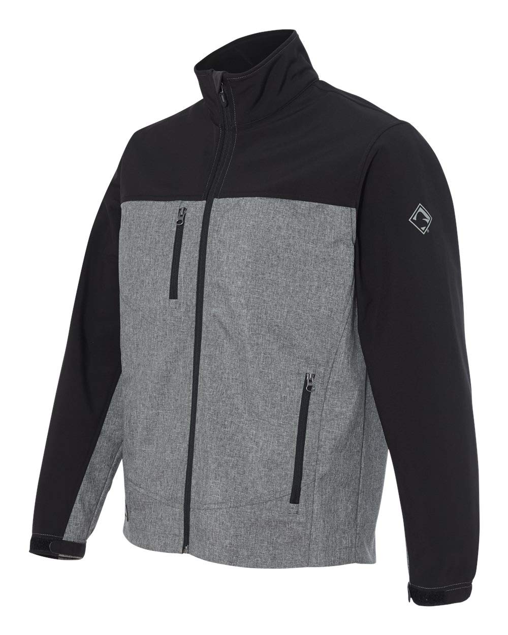 Mens Poly Spandex Motion Softshell Jacket - RED cHARcOAL - S(D0102H78c7X)