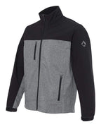 Mens Poly Spandex Motion Softshell Jacket - RED cHARcOAL - S(D0102H78c7X)