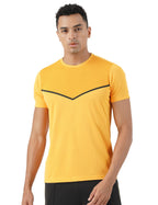PUMPD Athleisure Mens Stylish T-Shirt for Gym -DryTech, Anti-Odor, Lightweight, Soft Seams, UV Protect
