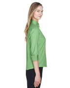 Ladies Perfect Fit34-Sleeve Stretch Poplin Blouse - LIME - S(D0102H7YEQT)