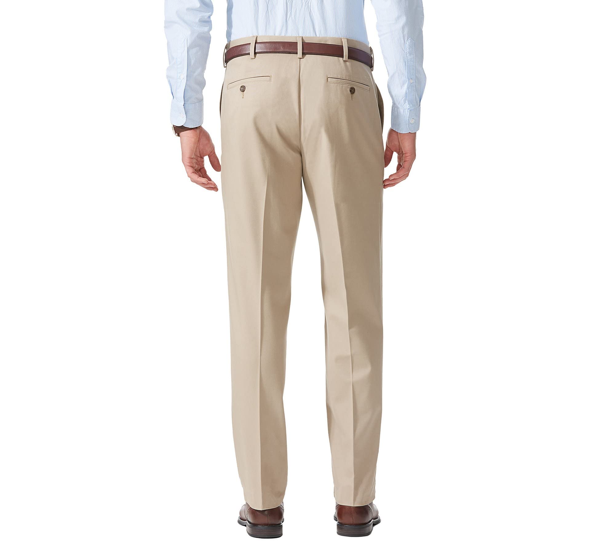 Dockers Men's Relaxed Fit Comfort Pants, British Khaki, 38W x 34L