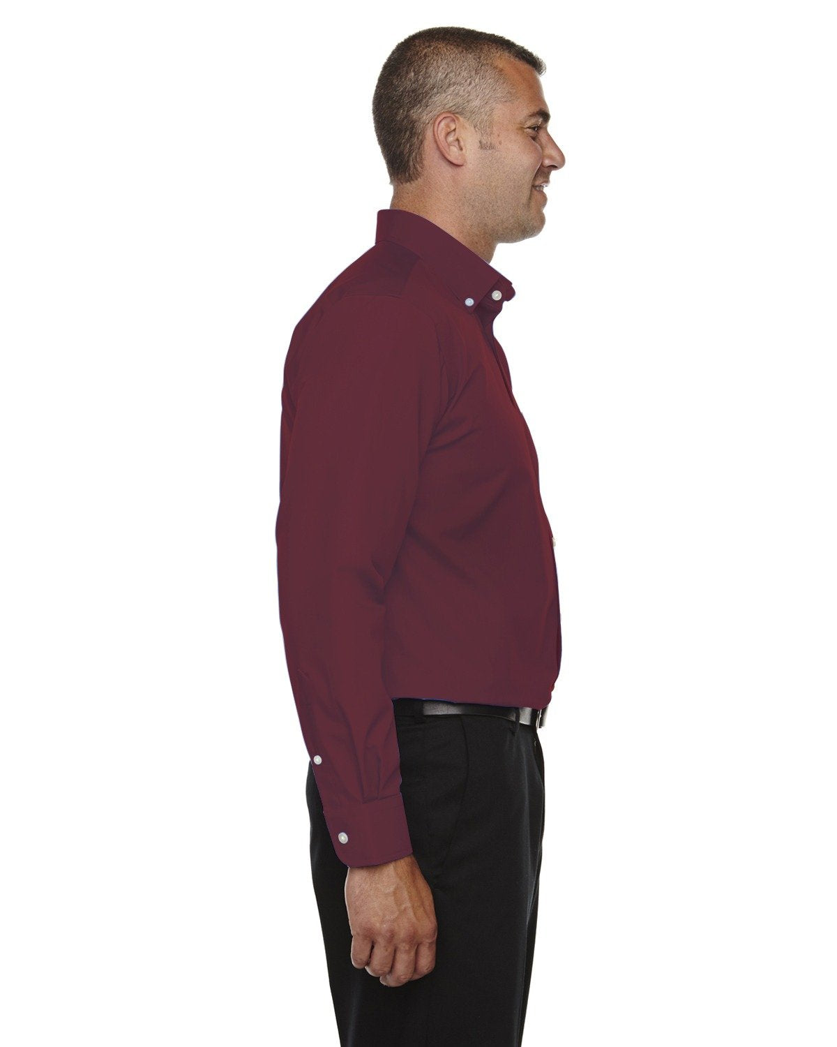 Mens crown Woven collectionSolid Broadcloth - WHITE - 5XL(D0102H7687P)