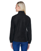 Ladies 8 oz Full-Zip Fleece - BLAcK - XS(D0102H7NJA6)