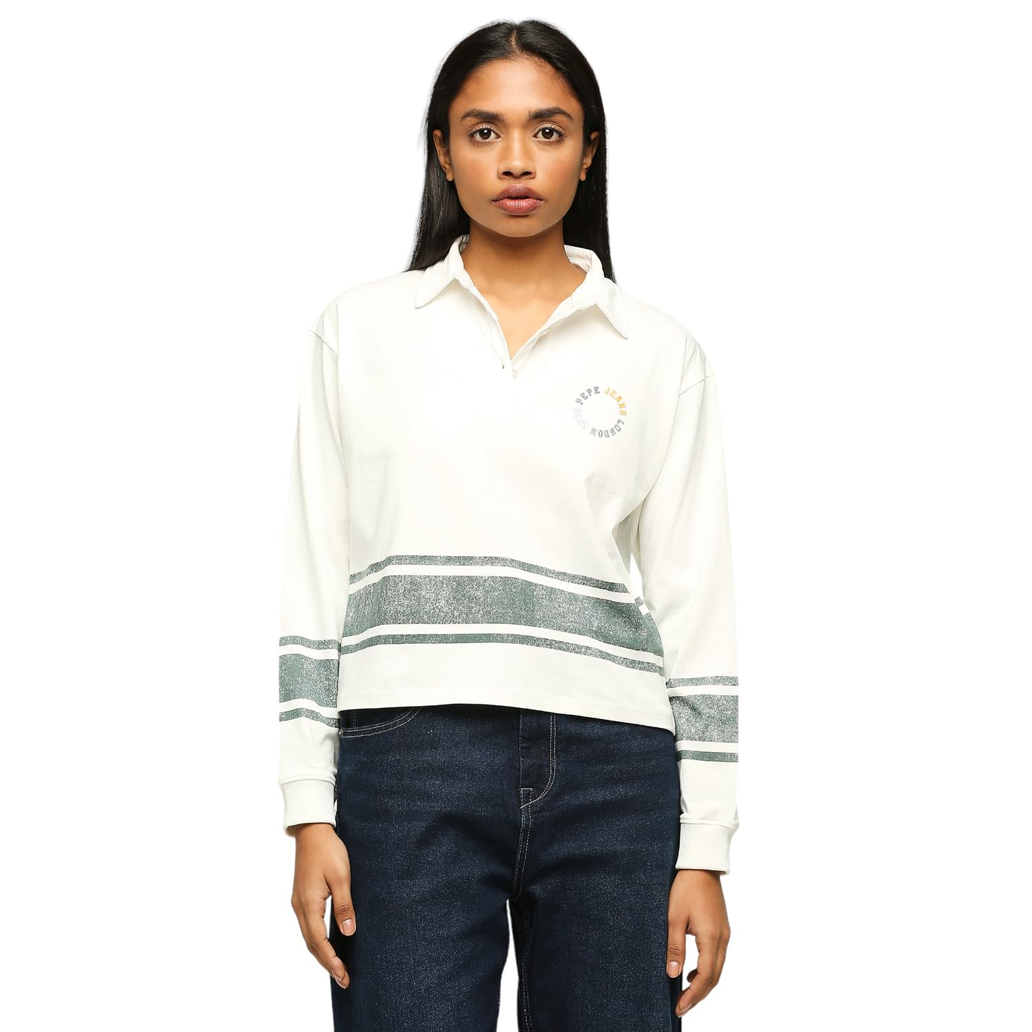 Pepe Jeans WomenS Regular Fit Graphic Printed T-Shirts