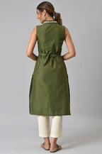 Aurelia Women'S Cotton Kurta, Trouser (22Onas13273-604208_Green