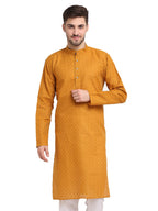 Jompers Mens Ethnic Embroidered Pure Cotton Kurta