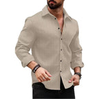 Deelmo MenS Regular Fit Checks Pattern Polyester Blend Shirt With Collared Neck Long Sleeve And Standard Length | Shirt For Man