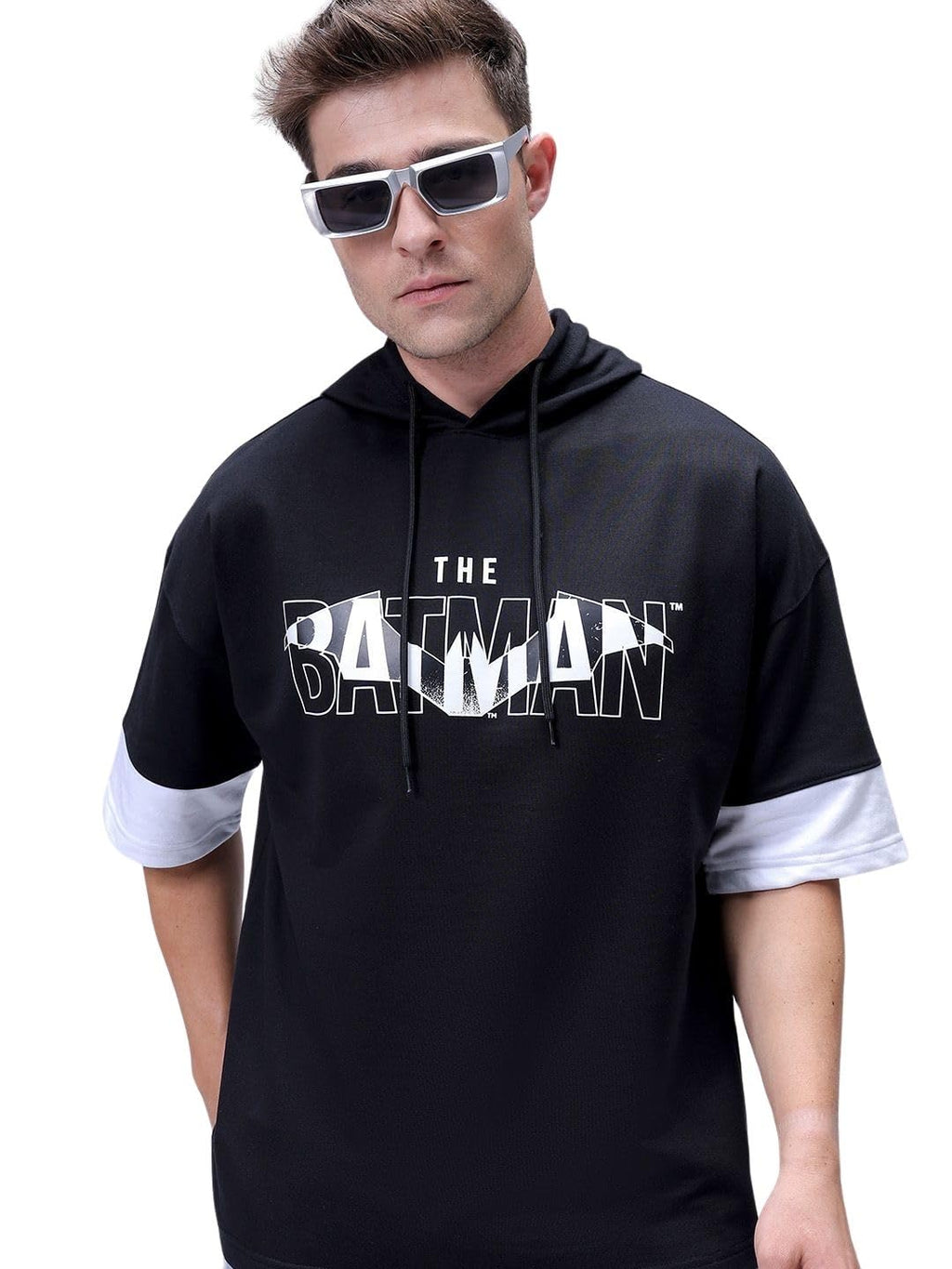 The Indian Garage Co Mens Oversized Character Print Overhead Hoodie