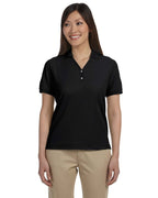 Ladies Pima Piqu Y-collar Polo - WHITE - XS(D0102H7Y7L6)
