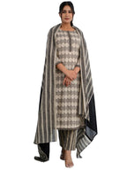 Yashika Women's Floral Regular Printed Cotton Blend Straight Kurta Pant Dupatta Set-Ethnic Elegance Embodied Perfect for Every O