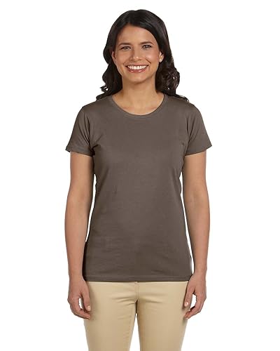 Ladies 44 oz 100% Organic cotton classic Short-Sleeve T-Shirt - BLAcK - S(D0102H7ZQWP)