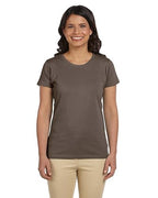 Ladies 44 oz 100% Organic cotton classic Short-Sleeve T-Shirt - BLAcK - S(D0102H7ZQWP)