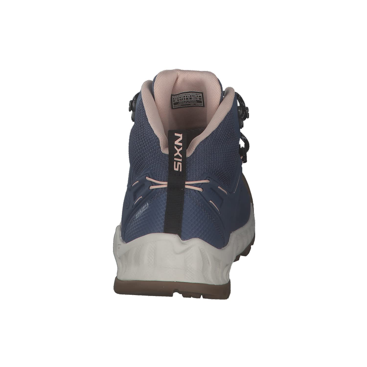 KEEN Women's NXIS Evo Mid Height Waterproof Fast Packing Hiking Boots, Vintage Indigo/Harbor Gray, 9