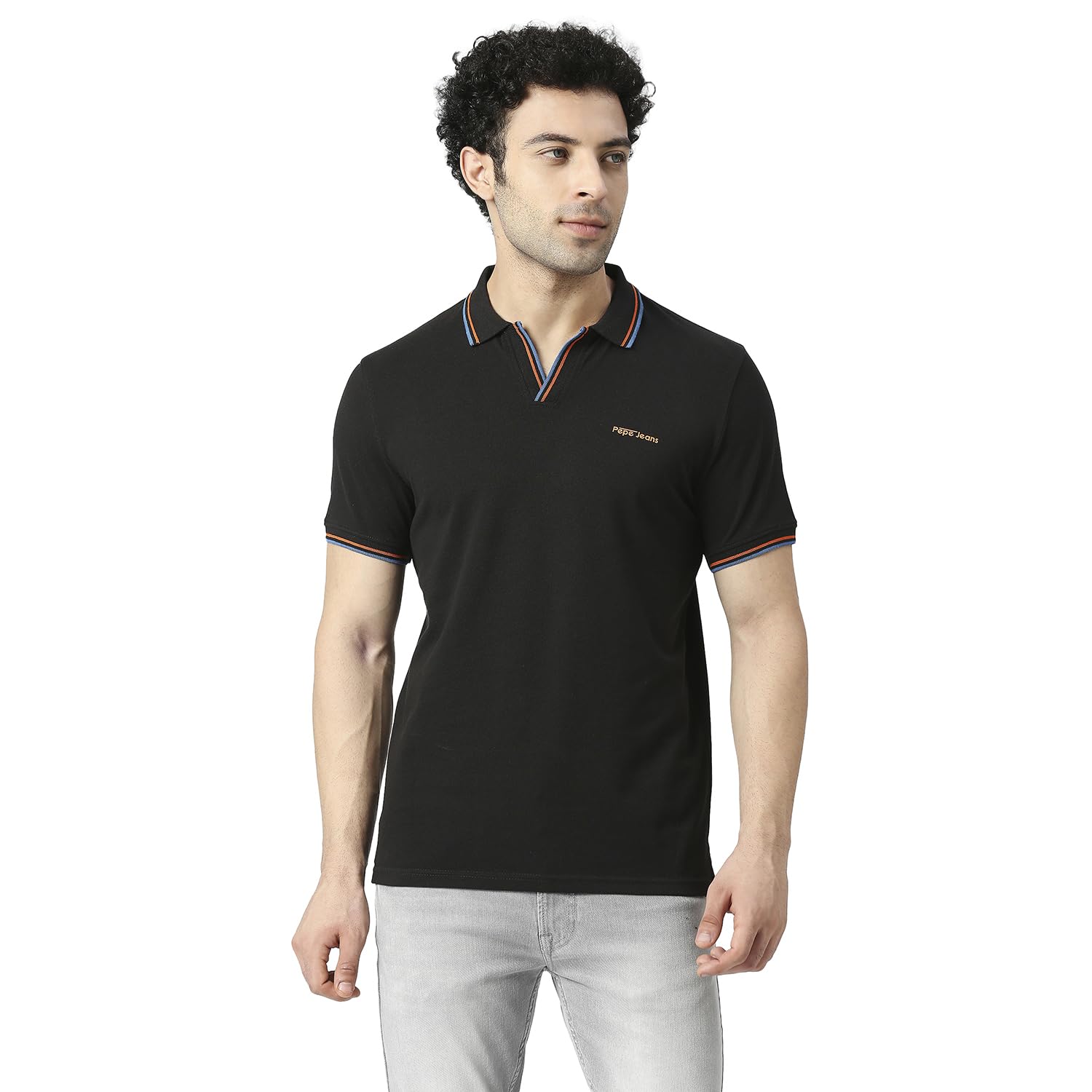 Pepe Jeans MenS Regular Fit T-Shirt (Pm542063999L_Black