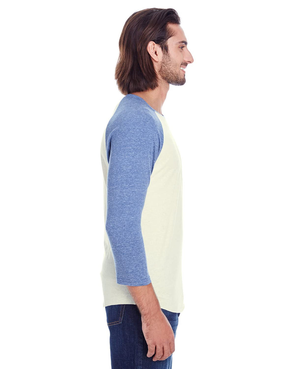 Unisex Triblend 34-Sleeve Raglan - cRM cRD BLK TRB - 3XL(D0102H7KcDJ)