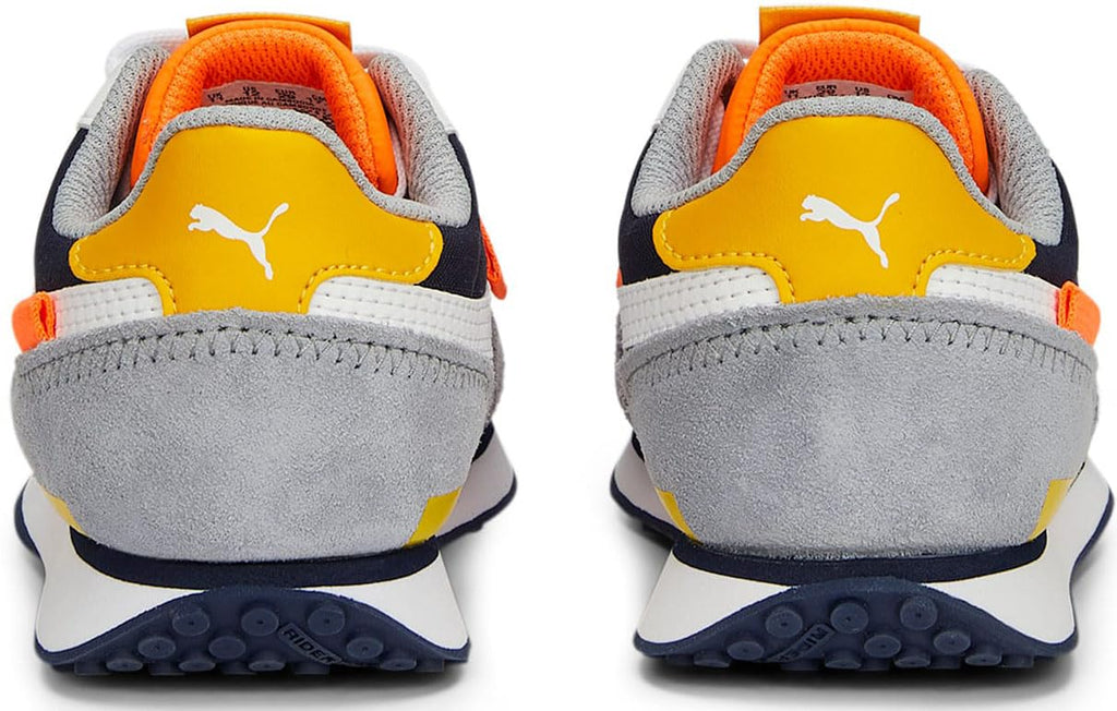 Puma - Preschool Rider Play On Shoes, Color Ultra Orange/Puma White, Size: 13 M US Little Kid
