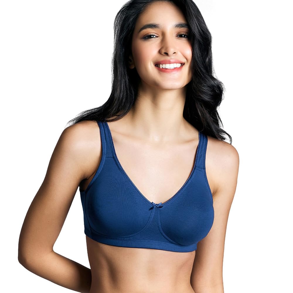 Nykd (Nyb105 Cotton Non Padded & Non Wired Everyday Bra For Women | Full Coverage Bra With No Sweat & Breast Separating Feature 