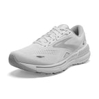 Brooks Womens Adrenaline GTS 23 Supportive Running Shoe - White/Oyster/Silver - 8 Medium