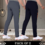 Tee Projekt Lycra Combo Soild & Zippered Pockets Style Regular Fit Track Pant for Men Jogger, Gym Wear, Yoga