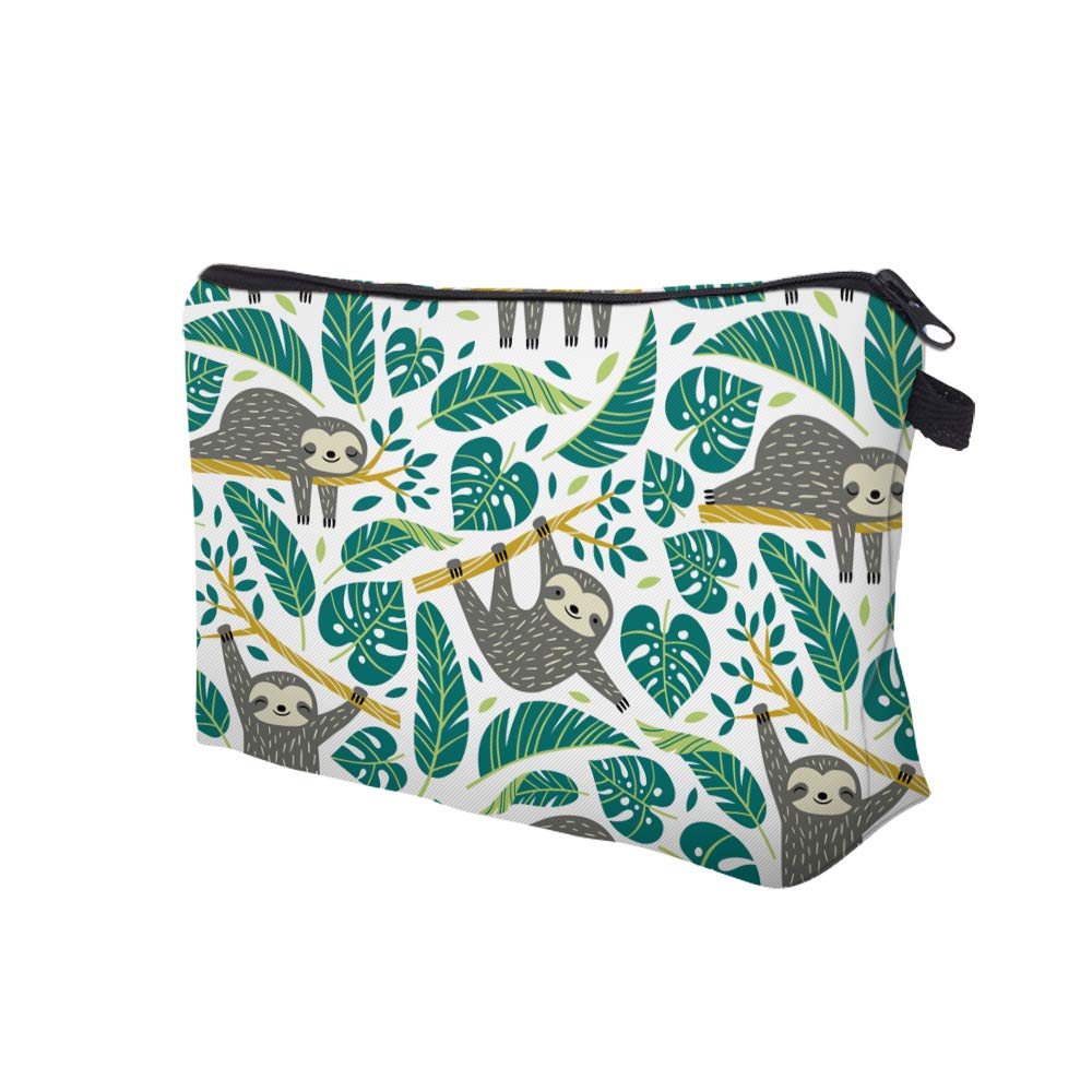 LOOMILOO Cosmetic Bag for Women, Adorable Roomy Makeup Bags Travel Water Resistant Toiletry Bag Accessories Organizer Sloth (Slo