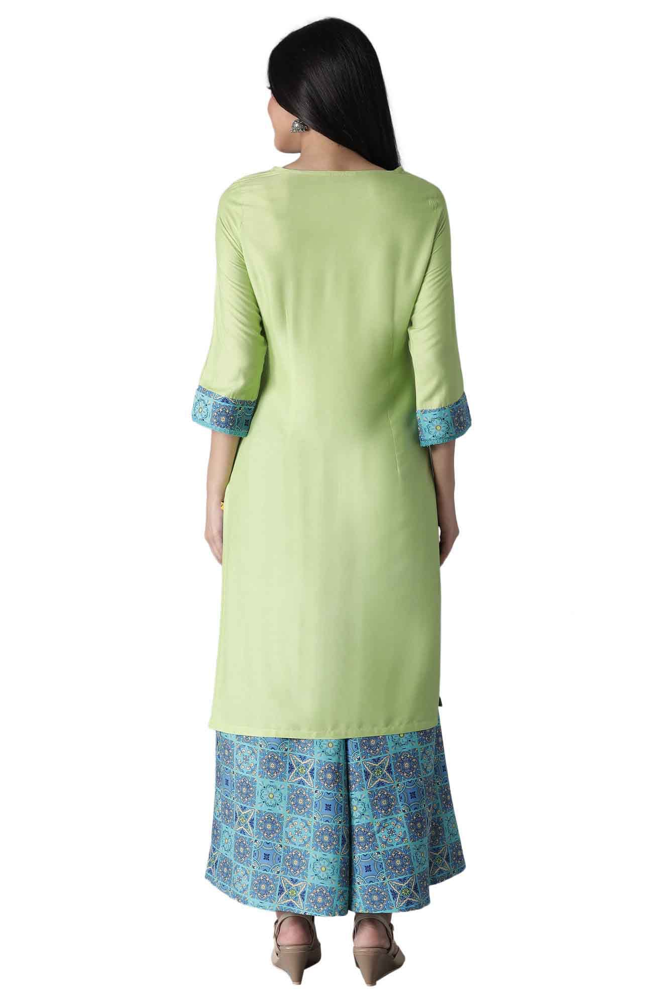 Aurelia Viscose Womens Kurta & Cullote