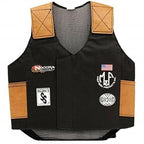 M & F Western Kids Bull Rider Play Vest 2-10 Years, Black, Small