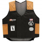 M & F Western Kids Bull Rider Play Vest 2-10 Years, Black, Small