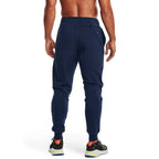 Under Armour mens Rival Fleece Joggers , Academy Blue (408)/Onyx White , Large