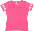 Ladies Football T-Shirt - BLAcK WHITE - 2XL(D0102H2HP7W)