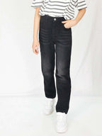 Kotty Boys Regular Fit Cotton Lycra Blend Solid Jeans Midnight Black