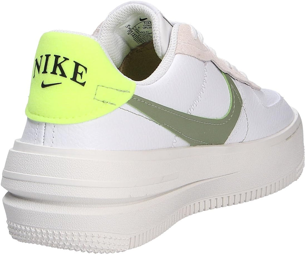 NIKE Women's Sneaker, White Sail Volt Oil Green, 7