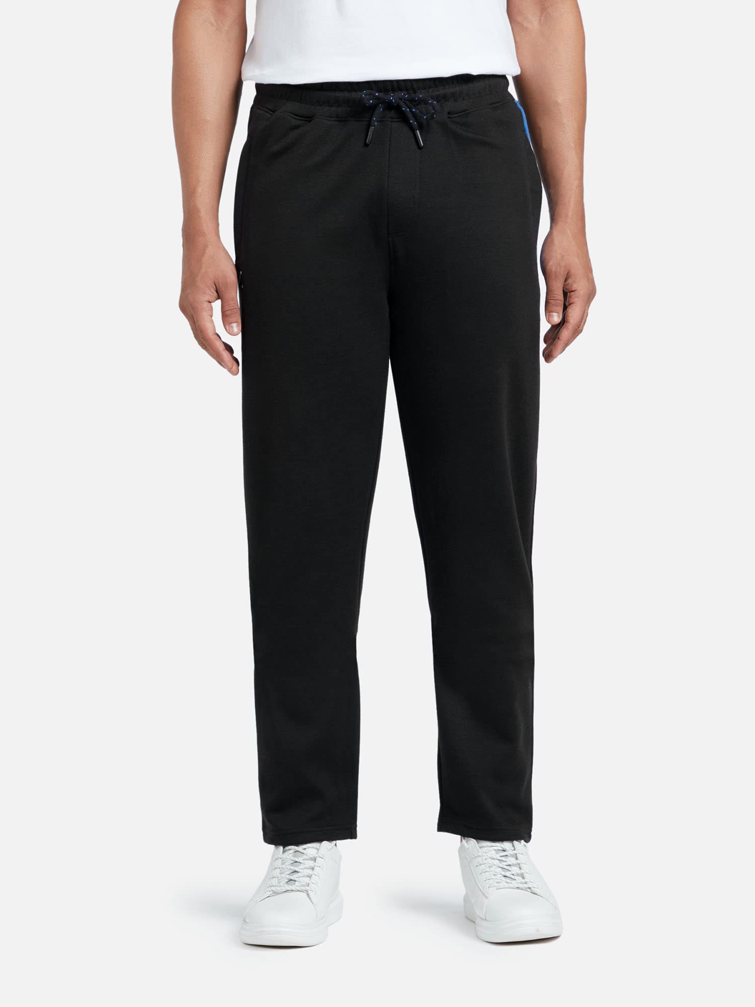 XYXX Athleisure Mens Cotton Track Pants - Relaxed Fit, Ultra Smooth, Sweat Absorbent Code Loungewear with Zippered Pockets, Per